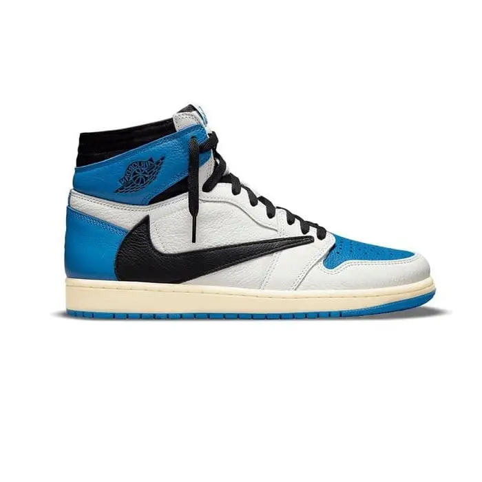 قیمت و خرید کتونی جردن تراویس فرگمنت آبی Jordan 1 Travis Fragment High