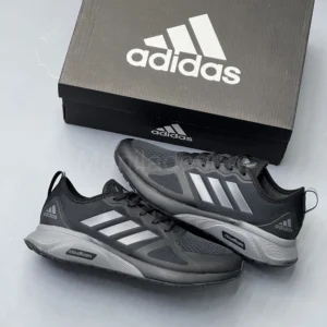 کتونی آدیداس کلود فوم مشکی طوسیAdidas Cloudfoam