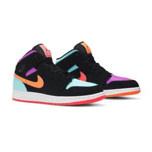 نایک جردن وان مولتی کالر Nike Jordan 1 Mid Multi Color