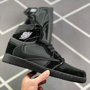 نایک جردن وان بلک فانتوم Nike Air Jordan 1 High Travis Scott Black Phantom