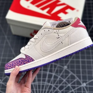 جردن وان تراویس اسکات Fragment Design x Travis Scott x Air Jordan 1 Retro Low
