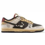 نایک دانک لو بلک بلو استوسی کرم Nike Sb Dunk Beige Black Blue x Stussy