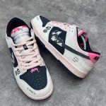 نایک دانک لو بلک بلو استوسی کرم Nike Sb Dunk Beige Black Blue x Stussy