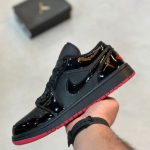 جردن وان مشکی ورنی Air Jordan 1 Retro low SP Gina
