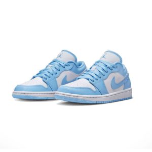 جردن وان لو Jordan 1 Low White Ice Blue