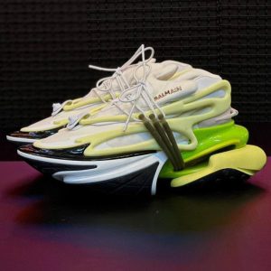 بالمین یونیکورن Balmain Unicorn Low-Top White Yellow سفید زرد