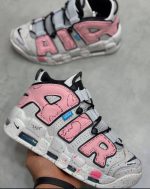 کتونی نایکی ایر اپتمپو صورتی ملو Nike Air Uptempo Ponda Prank