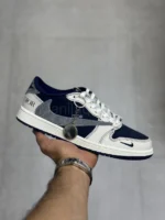 کفش جردن تراویس دیور سرمه‌ای Jordan 1 x Travis Scott مستر